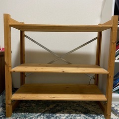 無印良品　パイン材ユニットシェルフ