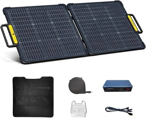 ソーラーパネル 100W ポータブル太陽光パネル 小型 ソーラーチャージャー