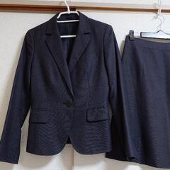 【中古】ザ・スーツカンパニー◆9号スカートスーツ◆ブラックグレー