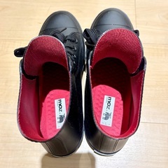 モズmozハイカットレインシューズ  レディース（ブラック）L(24.0-24.5cm)の画像