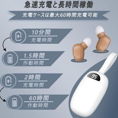集音器 高齢者集音器 音量調節可 USB充電式 集音器イヤホン 高音質 簡単操作 高齢者プレゼント の画像