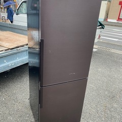NO B252 🌈福岡市内配送設置無料✨🌈シャープ SHARP プラズマクラスター冷蔵庫 （271L・右開き） ブラウン系/ダークウッド SJ-PD27A-T