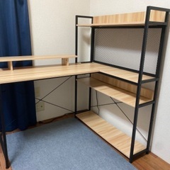 組み立てL字デスク