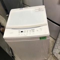 NO B250 🌈福岡市内配送設置無料✨🌈洗濯機 6kg 部屋干し時間短縮モード ガラストップ 一人暮らし IAW-T605WL-W ホワイト 2021年