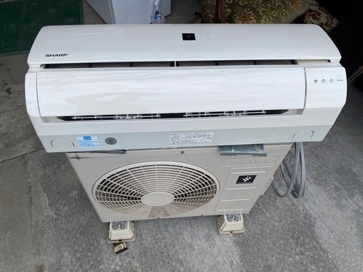 取り付け工事込み金額 シャープ 【エアコン】高濃度プラズマクラスター7000搭載SHARP おもに6畳用（ホワイト系） AY-F22S-W
