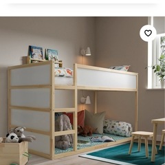 イケア　こども収納遊び部屋ベッド　キューラ