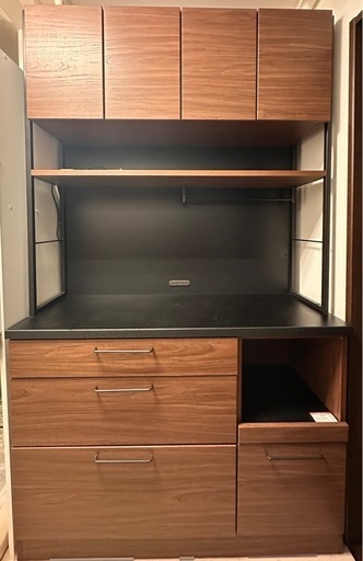 【金額交渉＆決済方法変更可能/1年半使用】ニトリマグネットキッチンボード/幅120㎝/ブラウン/6月25日までの引き取り可能な方優先