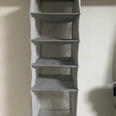 ニトリ吊り下げ収納ラック 5段 モカ