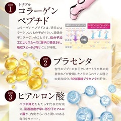 ピュアビタコラーゲン コラーゲン × プラセンタ × ヒアルロン酸サプリ30日分 サプリの画像