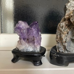 水晶と石　二個セット