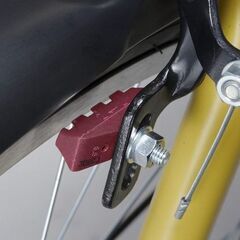 自転車用 ブレーキシュー DX ステンレスリム専用 1ペア レッドの画像