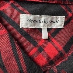 『Growth by Grail』 半袖チェックシャツ レッド  の画像