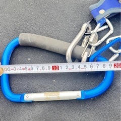 ビックカラビナ　アルミカラビナ　万能フック　ジャンボカラビナ　ステンレスカラビナ　約20センチ　職人　工具の画像