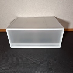 無印良品 ポリプロピレン収納ケース・引出式・横ワイド・大約幅５５×奥行４４．５×高さ２４ｃｍの画像