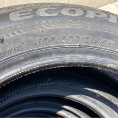 新車剥がし　BRIDGESTONE 195/60R17 24年製　夏タイヤの画像