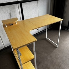 美品　L字デスク