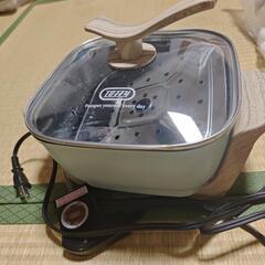 【ジャンク】Toffy トフィー コンパクトマルチ電気鍋 K-HP3 ペールアクアの画像