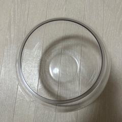 【（中古品）金魚鉢　ガラスボール＋おまけ付き】