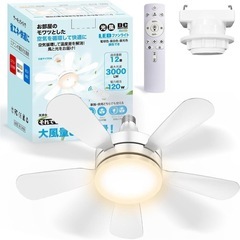 LED シーリングファンライト 扇風機 28W 3000lm E26 
