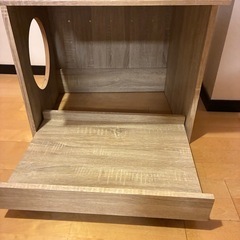 【お譲り先が決まりました】ペット トイレ収納の画像