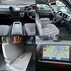 【㊗️ご成約ありがとうございました】トヨタ ハイエース スーパーGL 車検付！ナビ ETC付！ブラック カスタムアルミホイール！ローン可能！保証も付けることができます！の画像