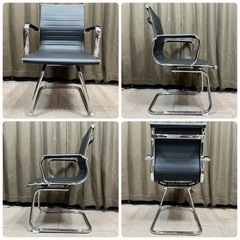 ☆美品☆SEKI/関家具 ミーティングチェア ルチェア カンチ脚 椅子 事務 会議室 応接の画像