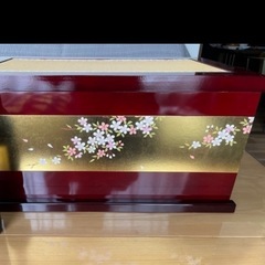 お雛様(春桜)衣裳着収納飾りの画像