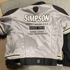 シンプソン　ライダースジャケット　サイズL
の画像