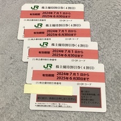 JR東日本 株主優待割引券4枚