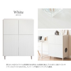美品✨白木製・猫　トイレ家具の画像