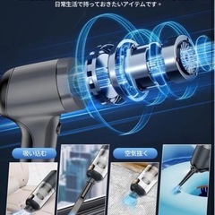 [新品未使用品]　ハンディクリーナー 掃除機 28000Pa強力 車用掃除機 Type-C  掃除機 コンパクト の画像