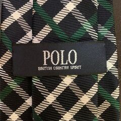 POLO 英国調タータンチェック シルク100%ネクタイ オシャレ紳士の一品の画像
