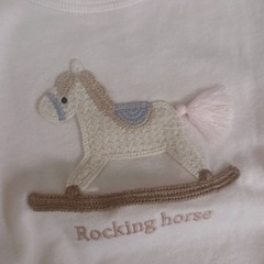コトリ刺繍付き半袖トレーナー の画像