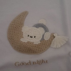 コトリ刺繍付き半袖トレーナー の画像