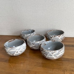陶器　湯呑み　5個セット