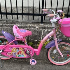 ＜超美品＞ディズニー 可愛い💕プリンセス 16インチ子供用自転車