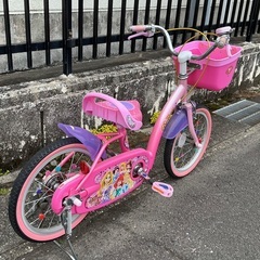 ＜超美品＞ディズニー 可愛い💕プリンセス 16インチ子供用自転車の画像
