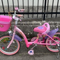 ＜超美品＞ディズニー 可愛い💕プリンセス 16インチ子供用自転車の画像