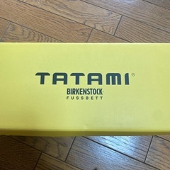 ビルケンTATAMI ブラウン ストラップサンダル 24.5の画像