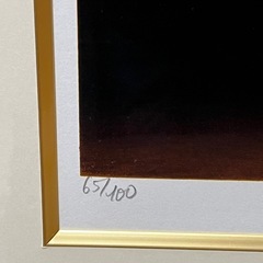 ミッシェル・バテュ「入江にて」65/100 シルクスクリーン 直筆サインの画像