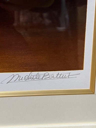 ミッシェル・バテュ「入江にて」65/100 シルクスクリーン 直筆サイン