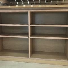 中古、傷ありロフトベッドと本棚の画像