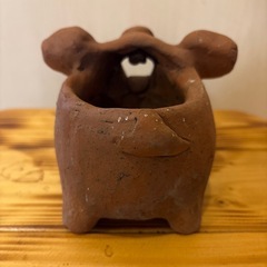 ぶたちゃんのかわいい置物❤️　入れ物　鍵入れ　植物鉢の画像