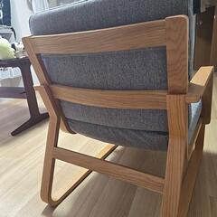【美品！】無印良品の一人用ソファーの画像