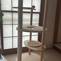 キャットタワー　猫タワー　美品　
木製爪研ぎ