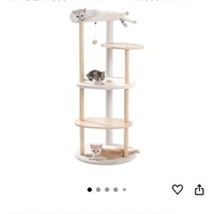 キャットタワー　猫タワー　美品　
木製爪研ぎの画像