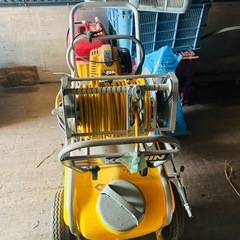 コーシン工業　農機具 肥料撒き機 エンジン農薬散布機 エンジン除草剤散布機 エンジンコンプレッサー一式 の画像