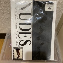 柄ストッキング 黒M~L