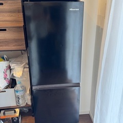 【美品】2ドア冷蔵庫 2023年製 162L 1人用2人用 ハイ...