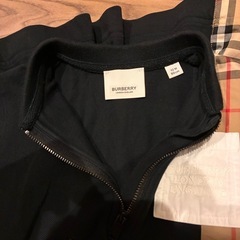 バーバリー　80センチ　半袖ワンピース　黒　キッズ　ノバチェックの画像
